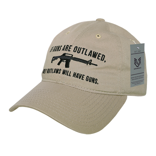 Relaxed Graphic Cap, Outlaw, Khaki