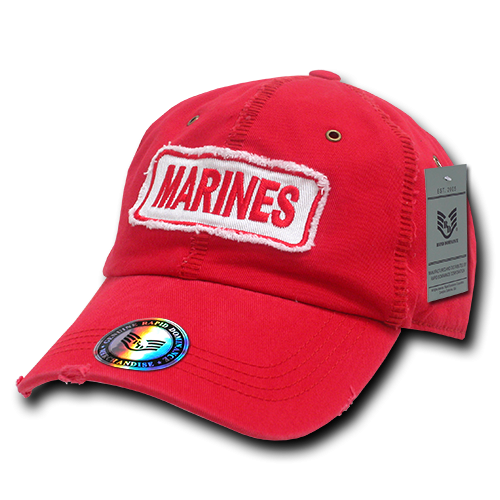 Giant Stitch Caps, Marines, Red