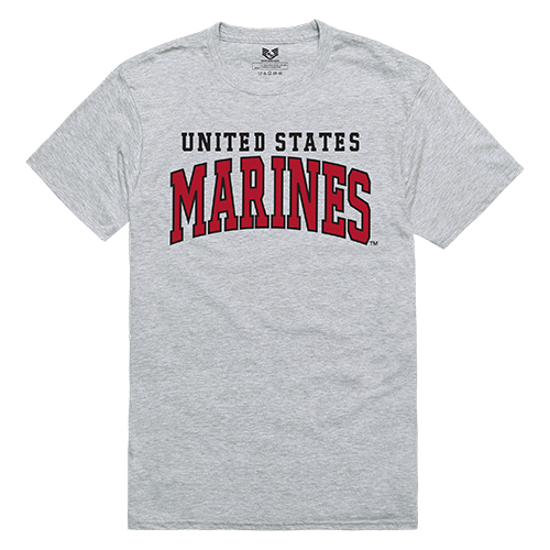 Relaxed Graphic T's, Marines1, H.Grey, l
