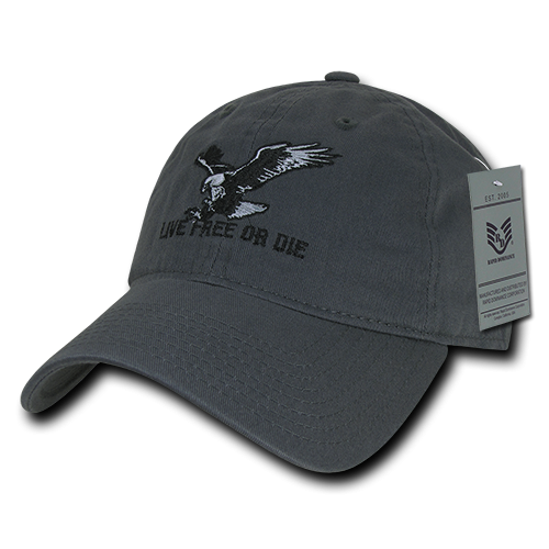Relaxed Graphic Cap,Live Free Or Die,Dgy