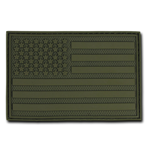 Rubber Patch (3''X2""),Usa, Olive 2