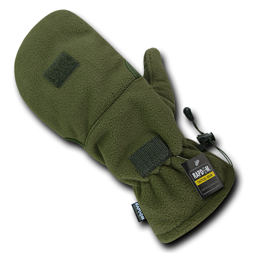 Fleece Shooter's Mittens, Olive Drab, l