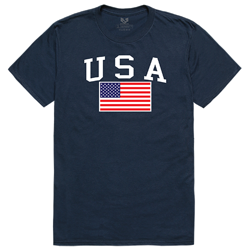 Relaxed G. Tee, Usa & Flag, Nvy, Xl