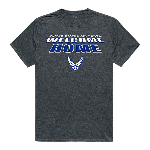 Welcome Home Tee,Air Force,H.Charcoal,Xl