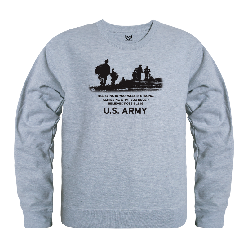 Graphic Crewneck, Us Army 28, H.Gry, l