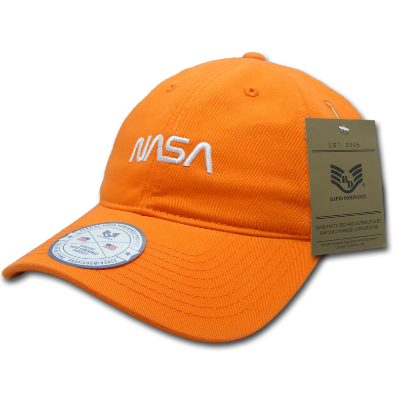 Nasa Relaxed Caps, Worm, Orange
