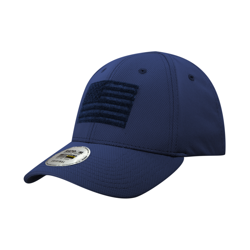 Embossed Patch Cap, Usa, Navy