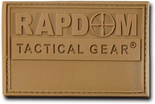 Rubber Patch (3""X2""),Rapdom,Coyote