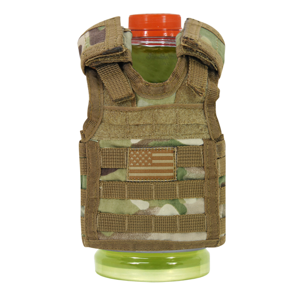 Dlx Tactical Mini Vest,Usa Flag,Multicam