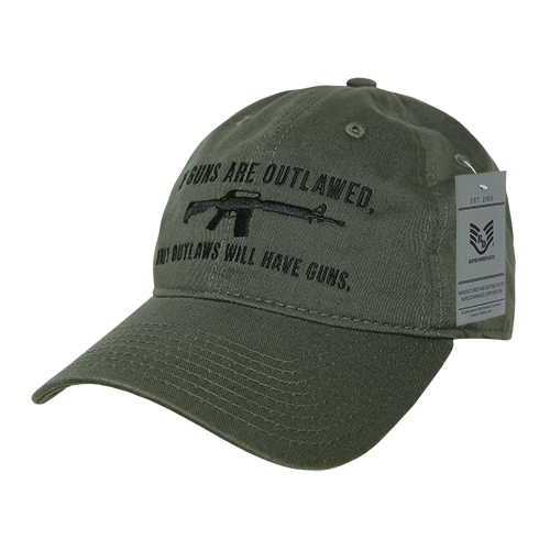 Relaxed Graphic Cap, Outlaw, Olive