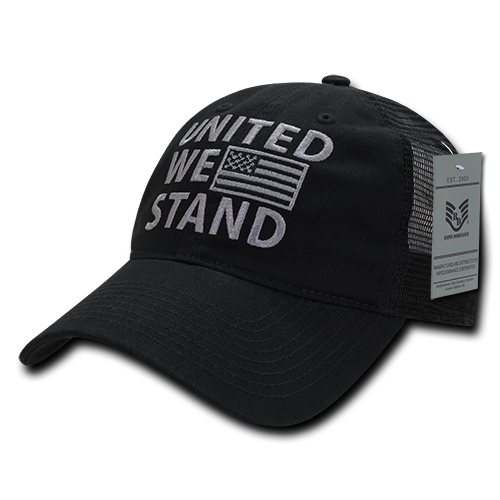 Relaxedtruckerusa,United We Stand, Black
