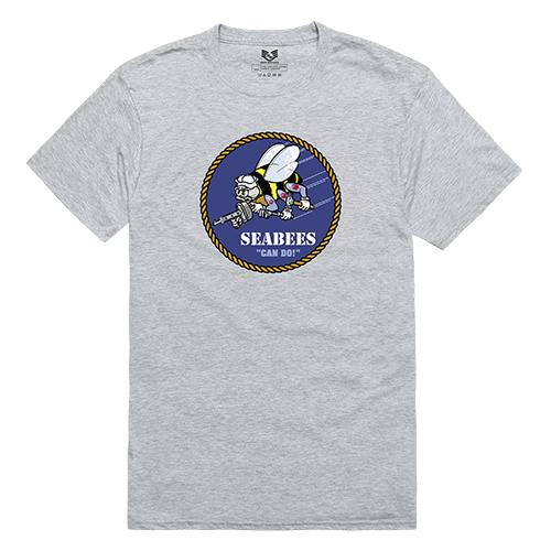Relaxed Graphic T's, Seabees,H.Grey, m