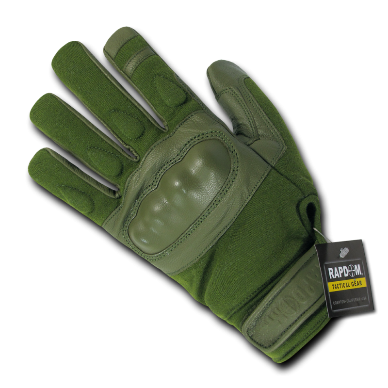 Nomex Knuckle Glove, Olive Drab, l