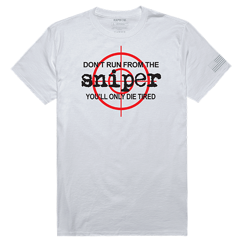 Tactical Graphic T, Sniper, White, 2x