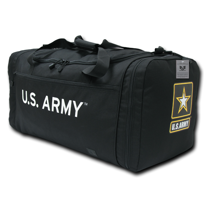 Deluxe Duffle Bags, Army, Black