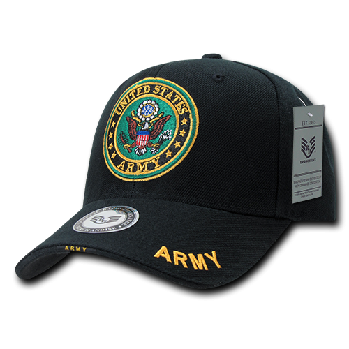 The Legend Military Caps, Army, Black