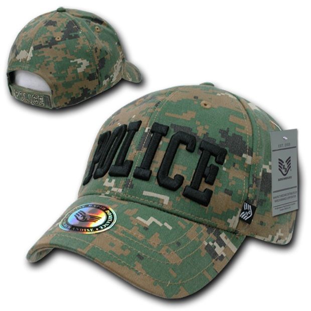 Digital Military/Law Caps, Police, Mcu