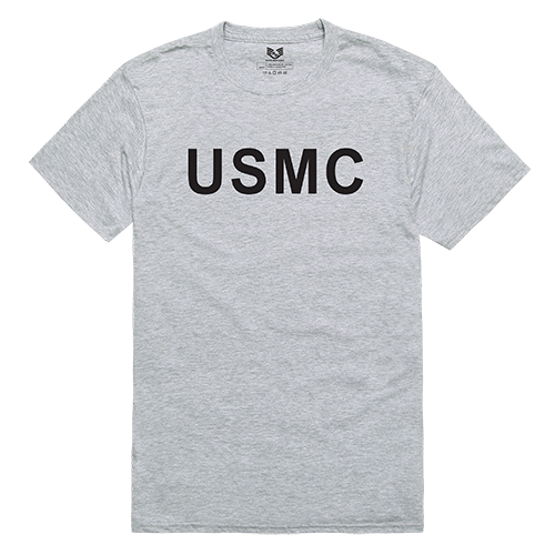Relaxed Graphic T's, Usmc, H.Grey, 2x