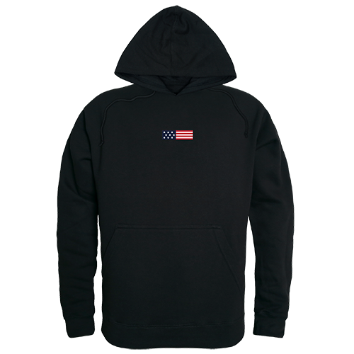 Graphic Pullover, Us Flag 1, Black, Xl