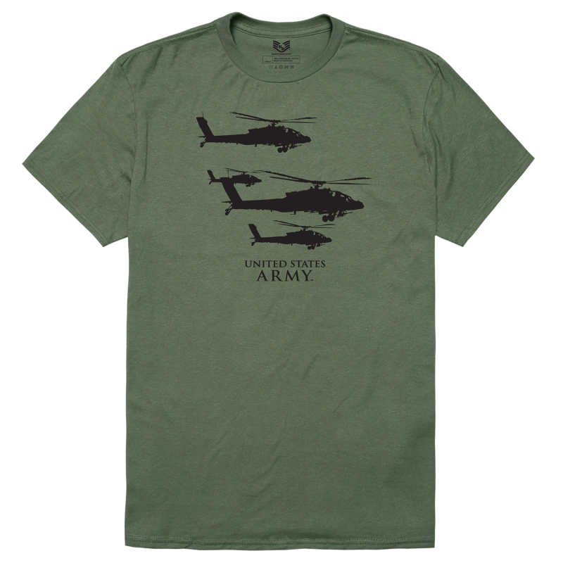 Relaxed Graphic T's, Army 21, Olive, m