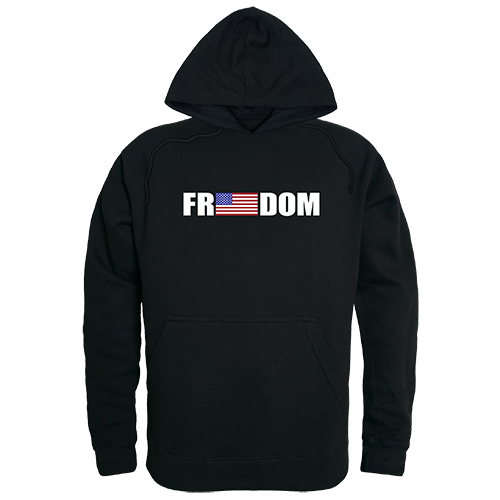 Graphic Pullover, Freedom, Black, 2x