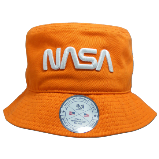 NASA Relaxed Bucket Hat - Worm, Orange, L/XL