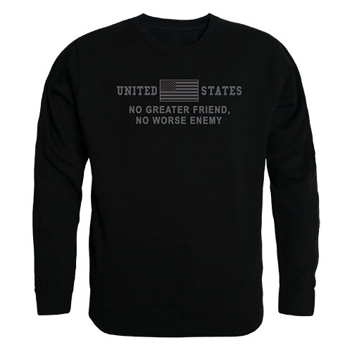 Graphic Crewneck, No Greater, Black, Xl