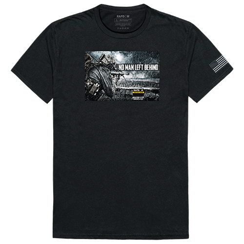 Tactical Graphic T-Shirt - No Men Left, Black