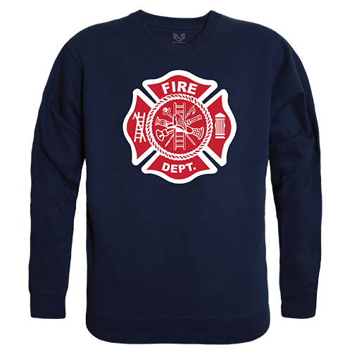 Fire Dept. Graphic Crewneck Sweatshirt - Navy