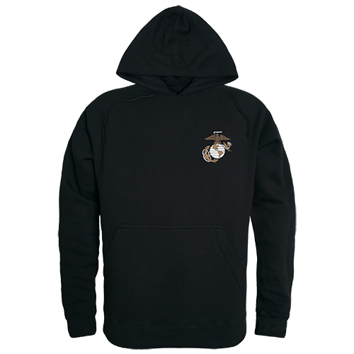 Graphic Pullover Sweatshirt USMC Blk L - Rapid Dominance Corporation