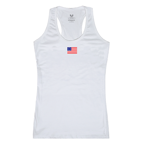 Graphic Tank, Betsy Ross 1, Wht, L - Patriotic Apparel for Men and Women
