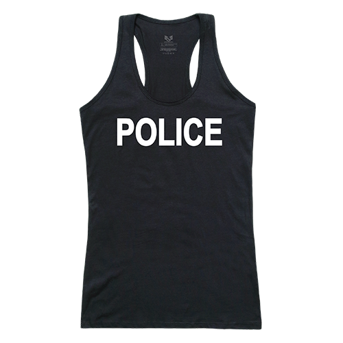 Graphic Tank - Police, Black, S