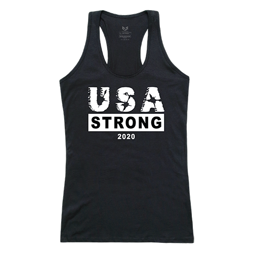 Usa Strong 3 Graphic Tank - Black