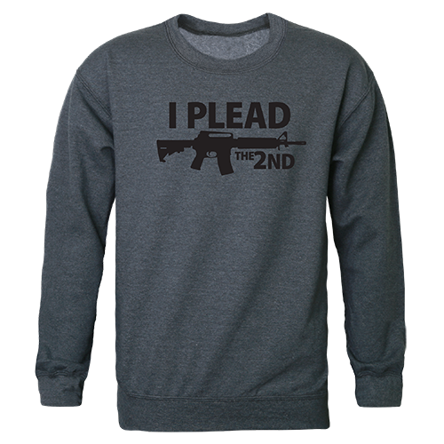 Graphic Crewneck 'I Plead The 2Nd, Hch, L' Sweatshirt