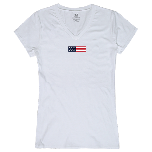 Graphic V-Neck, Us Flag 1, White, 2x - Premium Patriotic T-Shirt for Men and Women