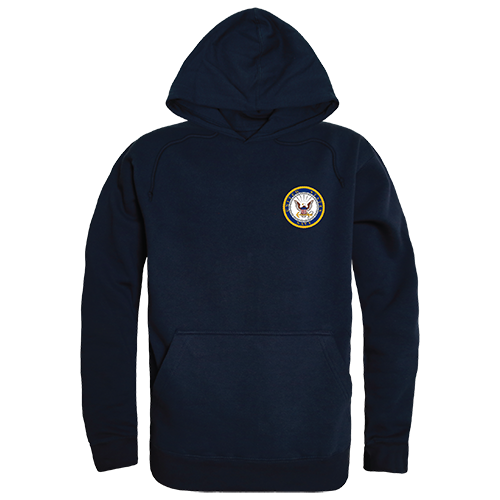 Graphic Pullover, Usn Emblem, Nvy, L