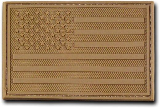 Rubber Patch (3""X2""),Usa,Coyote