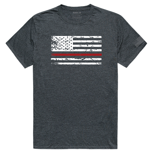 Tacticalgraphic T, Thin Red Line, HCH, M - Premium Crew Neck T-Shirt