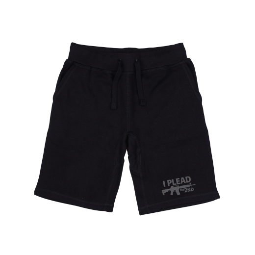Graphic Shorts, I Plead The 2Nd, Blk, 2x