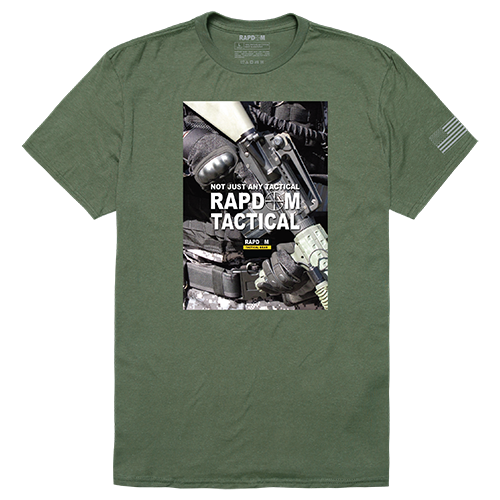 Tactical Graphic T, Rapdom 2, Olv, 2x - Comfortable Crew Neck T-Shirt