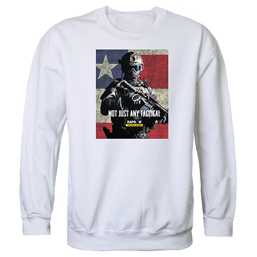 Graphic Crewneck Sweatshirt - Not Just Any, White, M