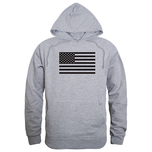 Graphic Pullover Sweatshirt - Tonal Flag, H. Grey, XL