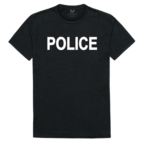 Relaxed Graphic T's, Police, Black, Xl - Rapid Dominance Corporation