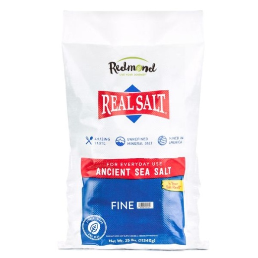 Real Salt 25 Lb. Bag - Natural Flavor Enhancer