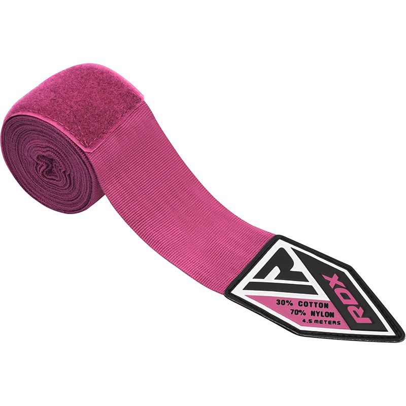 Rdx Rp 4.5M Pink Women Pro Hand Wraps Tape For Boxing, Mma & Muay Thai