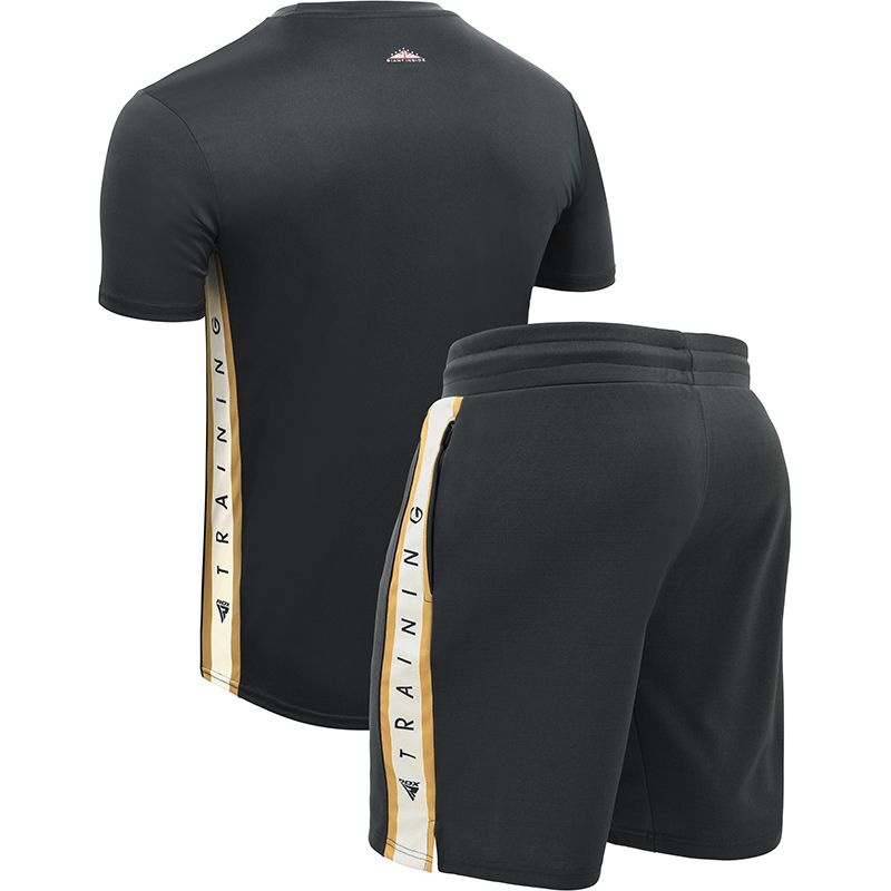 Rdx T17 Aura Extra Large Black Polyester Shorts & T-Shirt Bundle