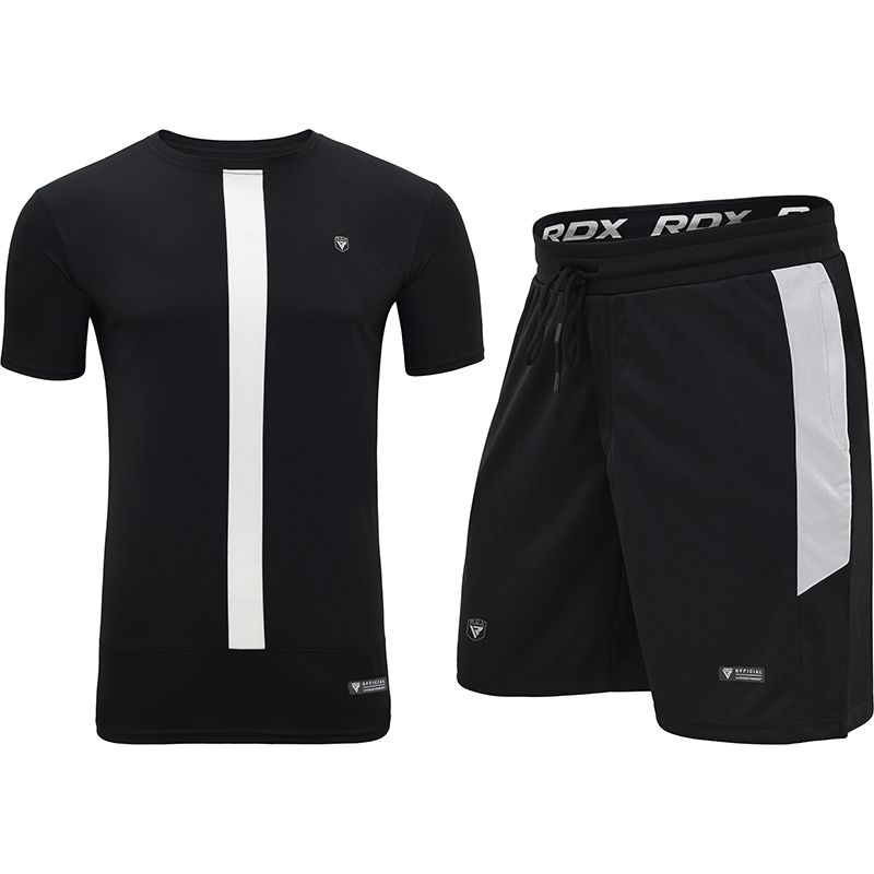Rdx T15 Nero Black Large T-Shirt & Shorts Set
