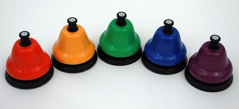 Chroma-Notes® 5-Note Chromatic Add-On Desk Bell Set