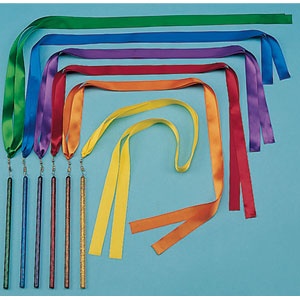 Rhythm Band 72" Ribbon Wands, Set Of 6