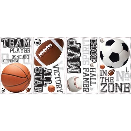 All Star Sports Sayings Wall Decals